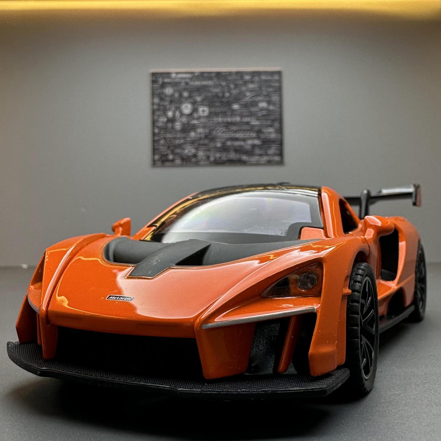 合金車模1:32 McLaren 塞納跑車發聲回力燈光玩具車音樂模型擺件