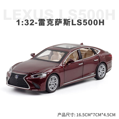 合金車模1:32 Lake LS500H聲光回力玩具汽車音樂模型擺件