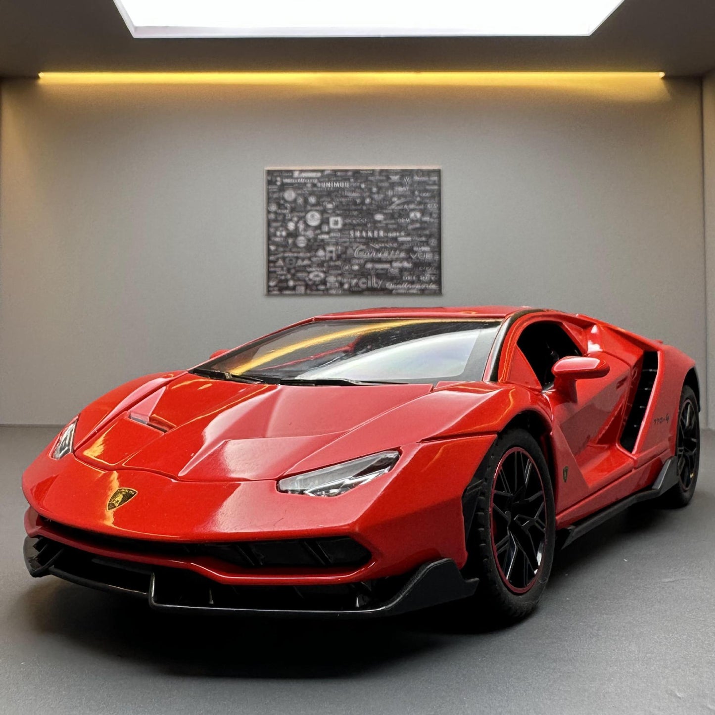 合金車模1:24 Rambo LP770跑車回拉聲光玩具車音樂模型飾品合集