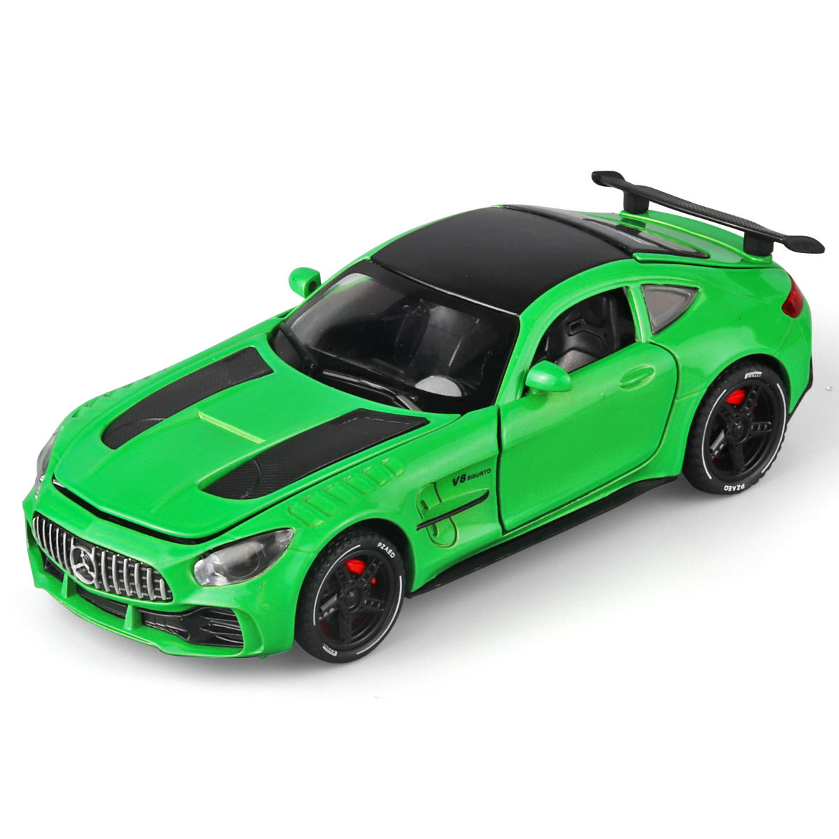 合金車型1:32 Mercedes-賓士GT跑車聲光回拉玩具車音樂模型飾品合集