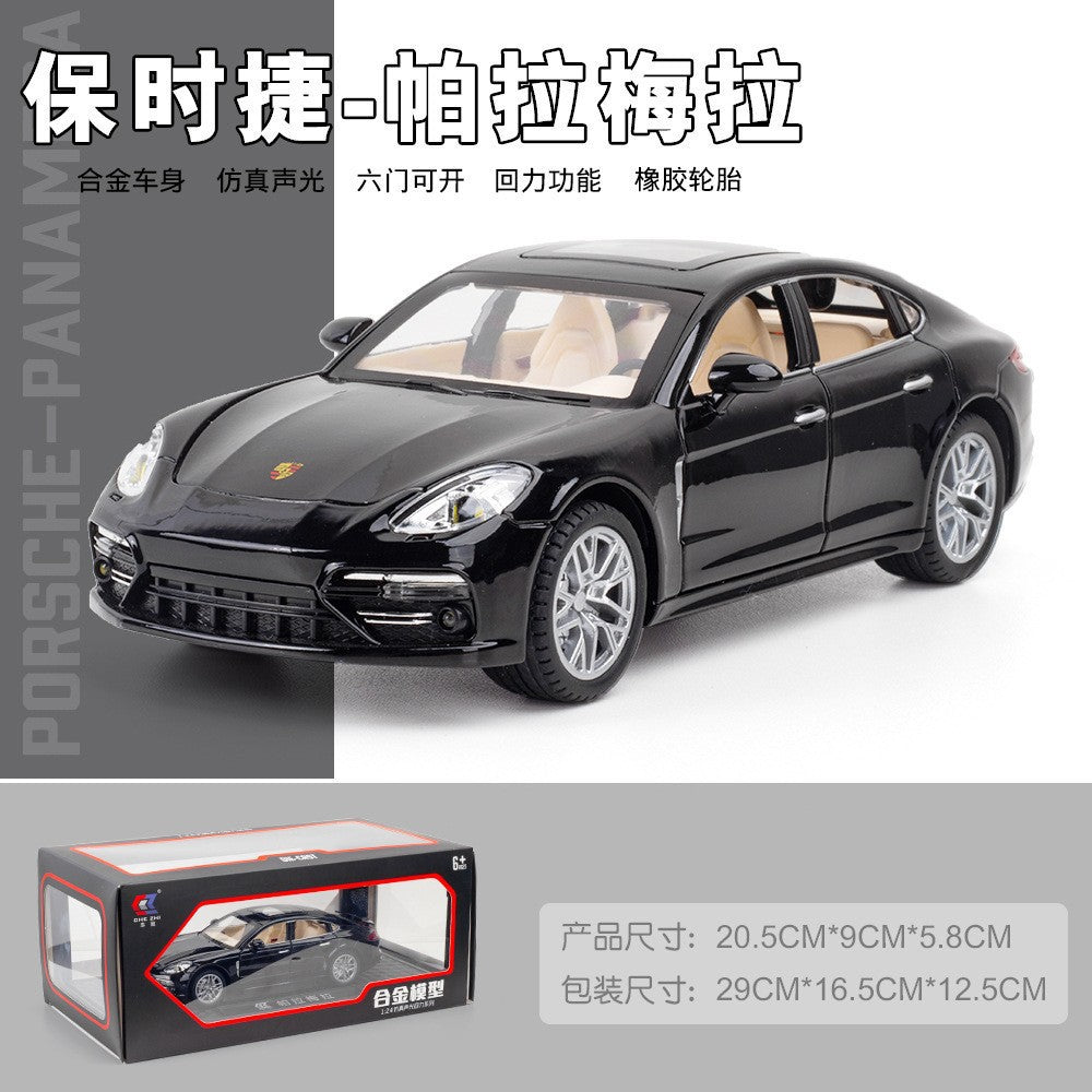 合金車模1:24 Paramela 回力聲光玩具汽車音樂模型擺件收藏代發