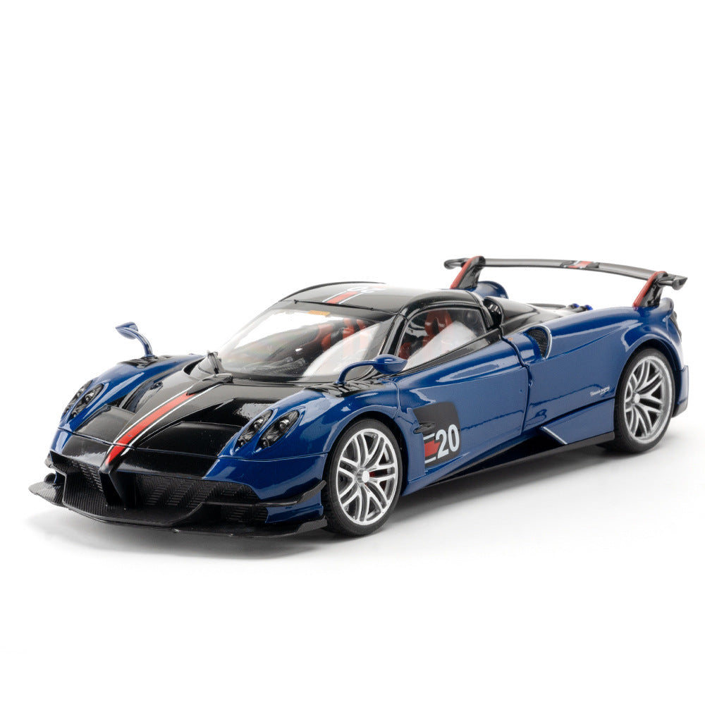 合金汽車模型1:18 Pagani 敞篷跑車聲音光滑排玩具汽車音樂模型裝飾品合集