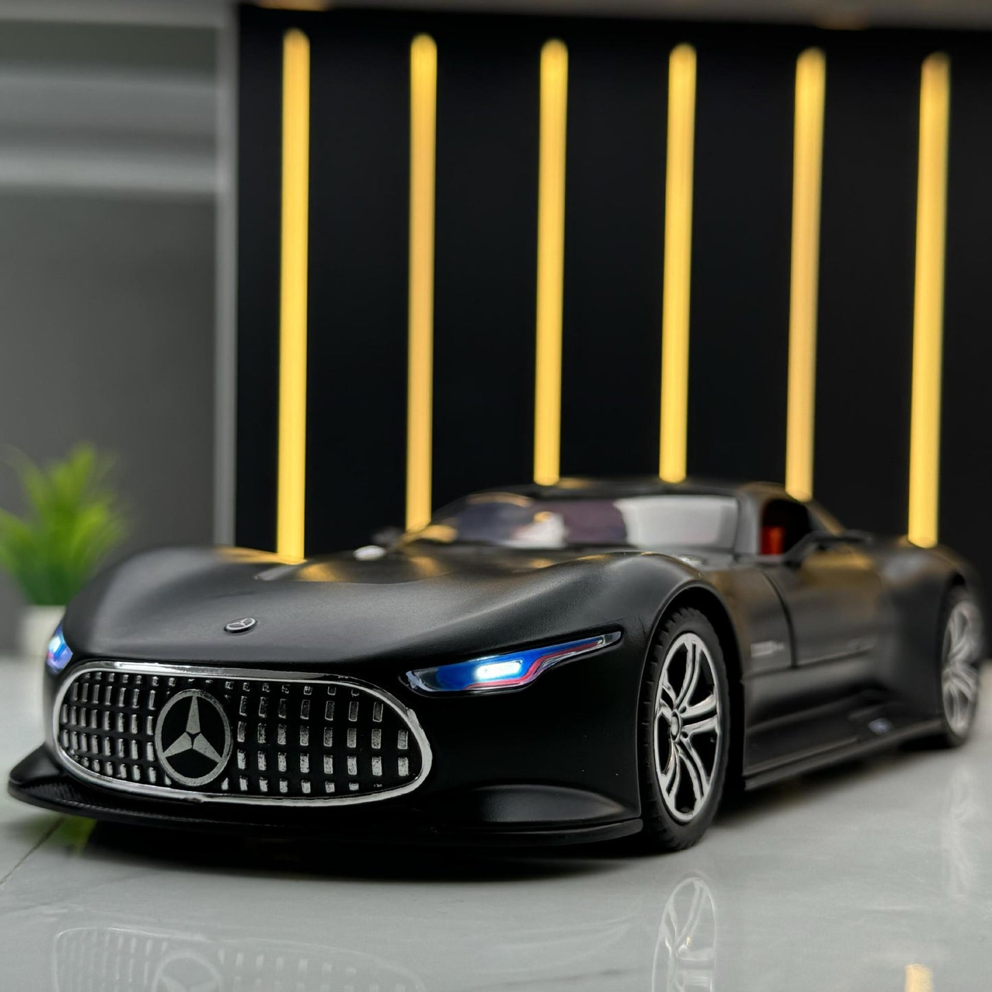合金車模1比24 Daben Benz AMG GT跑車聲光回力玩具車音效模型