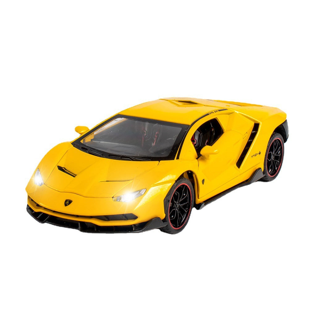 合金車模1:24 Rambo LP770跑車回拉聲光玩具車音樂模型飾品合集