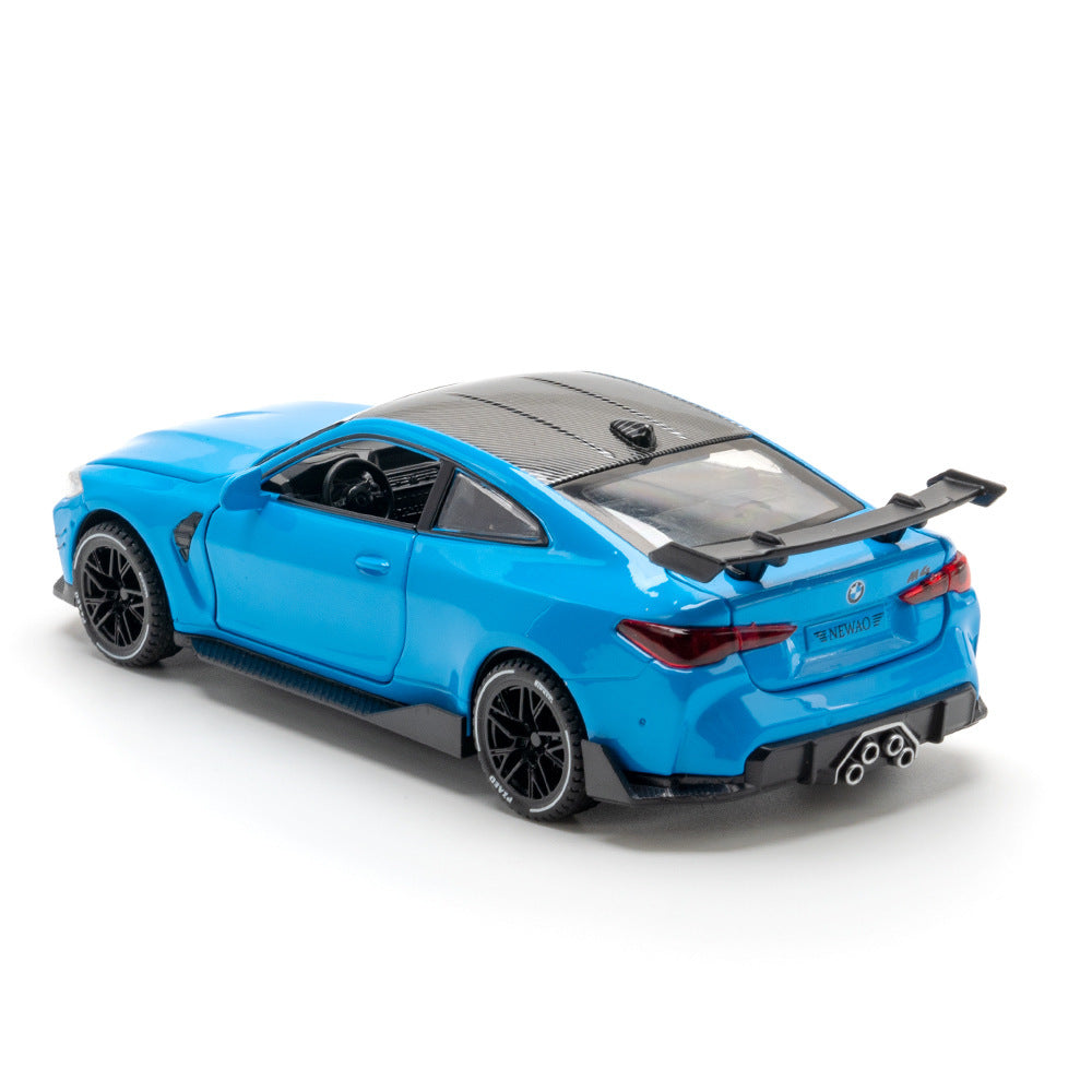合金汽車模型1:32 BMW M4跑車聲光回力兒童玩具汽車音樂模型裝飾品合集