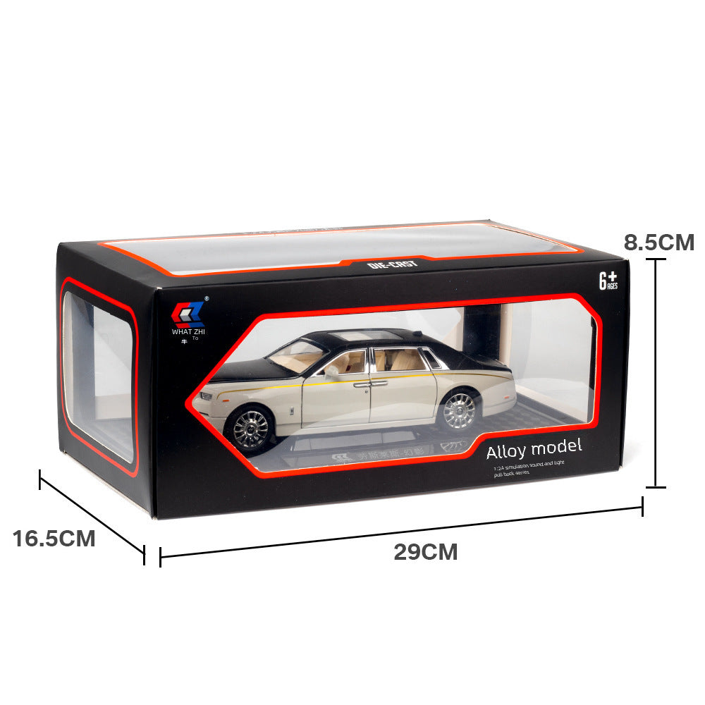 金汽車模型Rolls-royce 1:24卷幻影回拉聲音照明玩具汽車音樂模型裝飾品合集