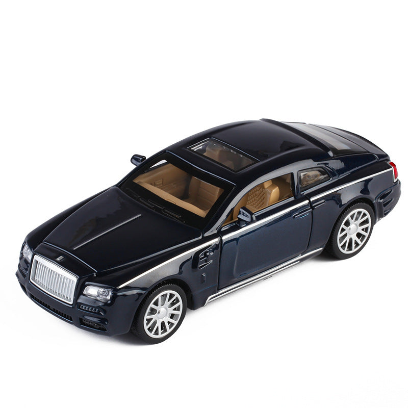 合金車模1:32 Rolls royce 魅影回力發聲燈光玩具汽車音樂模型擺件藏品