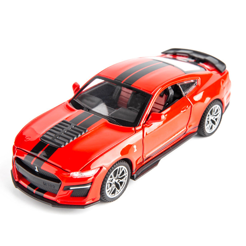 合金車模1:32S helby GT跑車聲光玩具野馬汽車回力模型擺件收藏