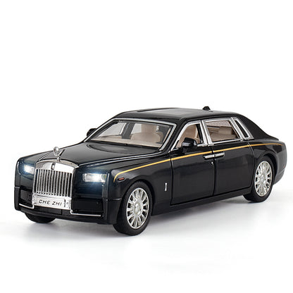 合金車模1:32 Rolls-Royce 幻影帶聲光回力玩具汽車音樂模型擺件