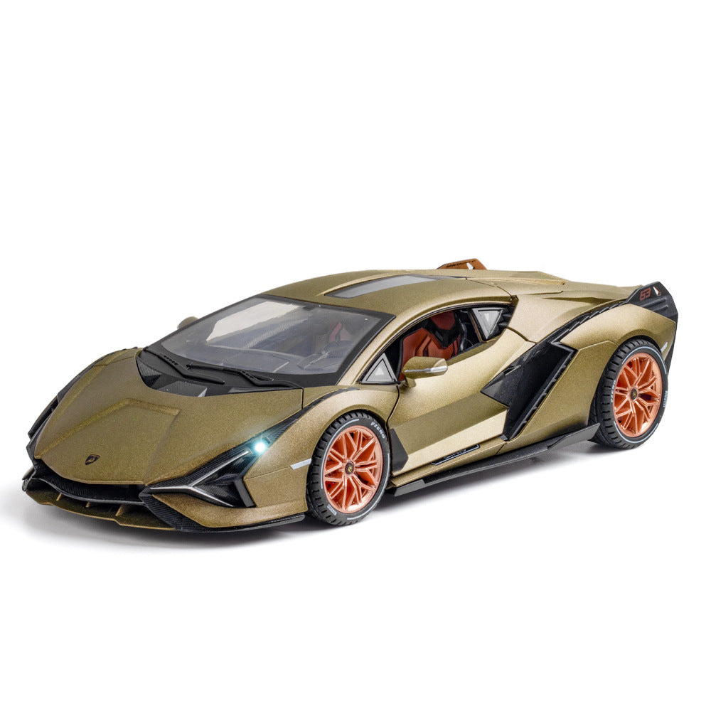 合金汽車模型1:18 Rambo 閃電跑車,帶聲光回拉玩具汽車音樂模型裝飾品合集