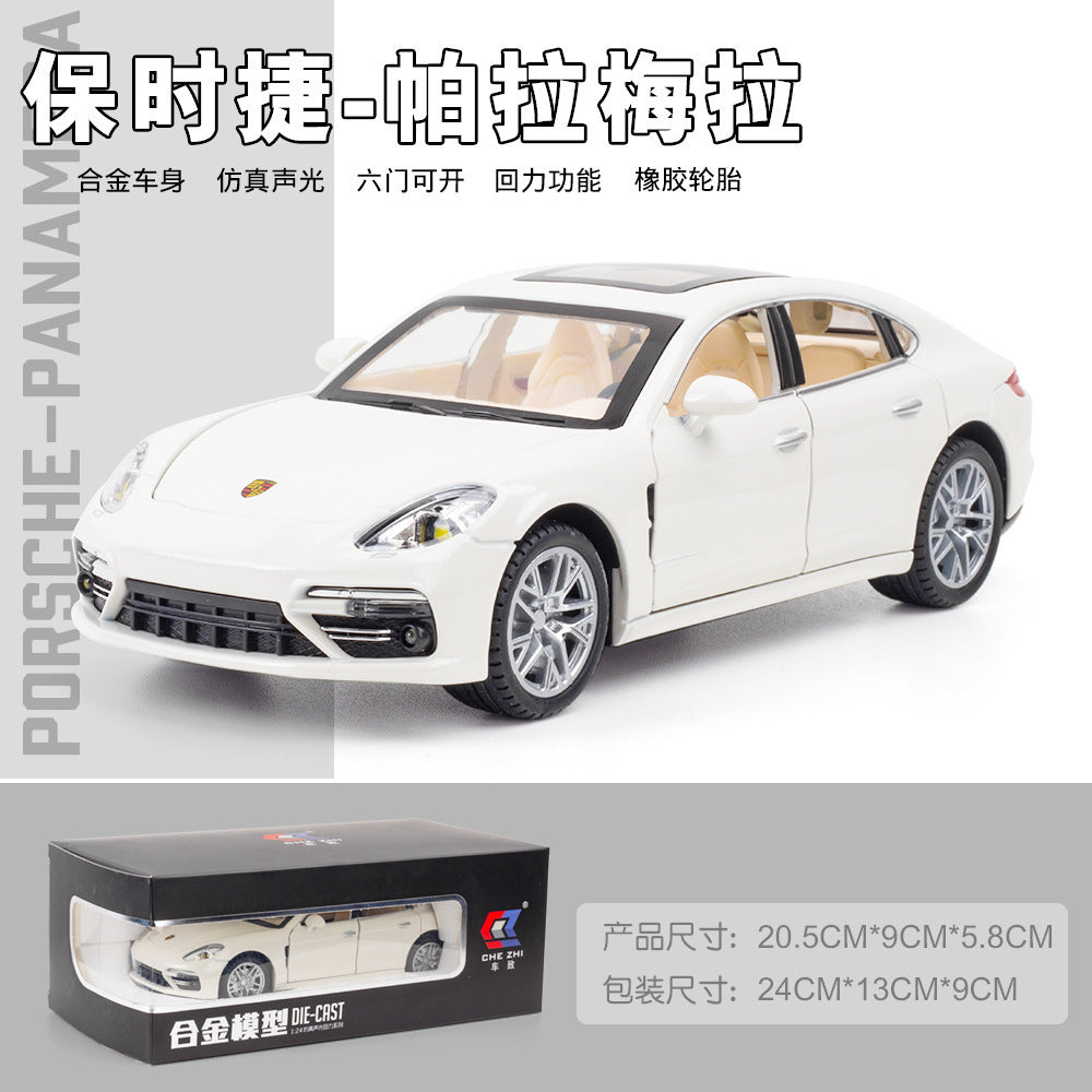 合金車模1:24 Paramela 回力聲光玩具汽車音樂模型擺件收藏代發