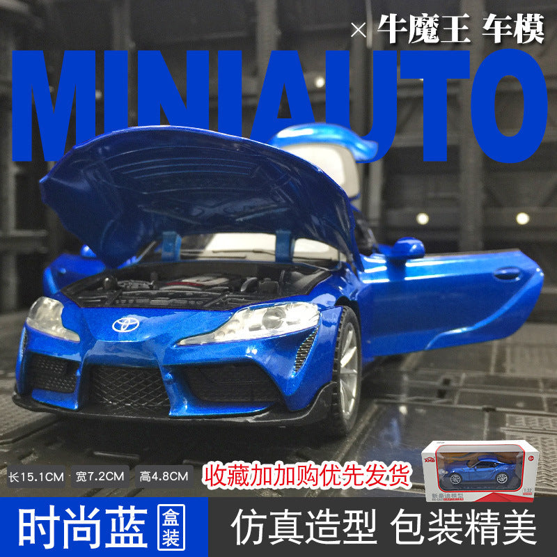 合金車模1:32 Cow 車帶聲光回力玩具車音樂模型擺件收藏