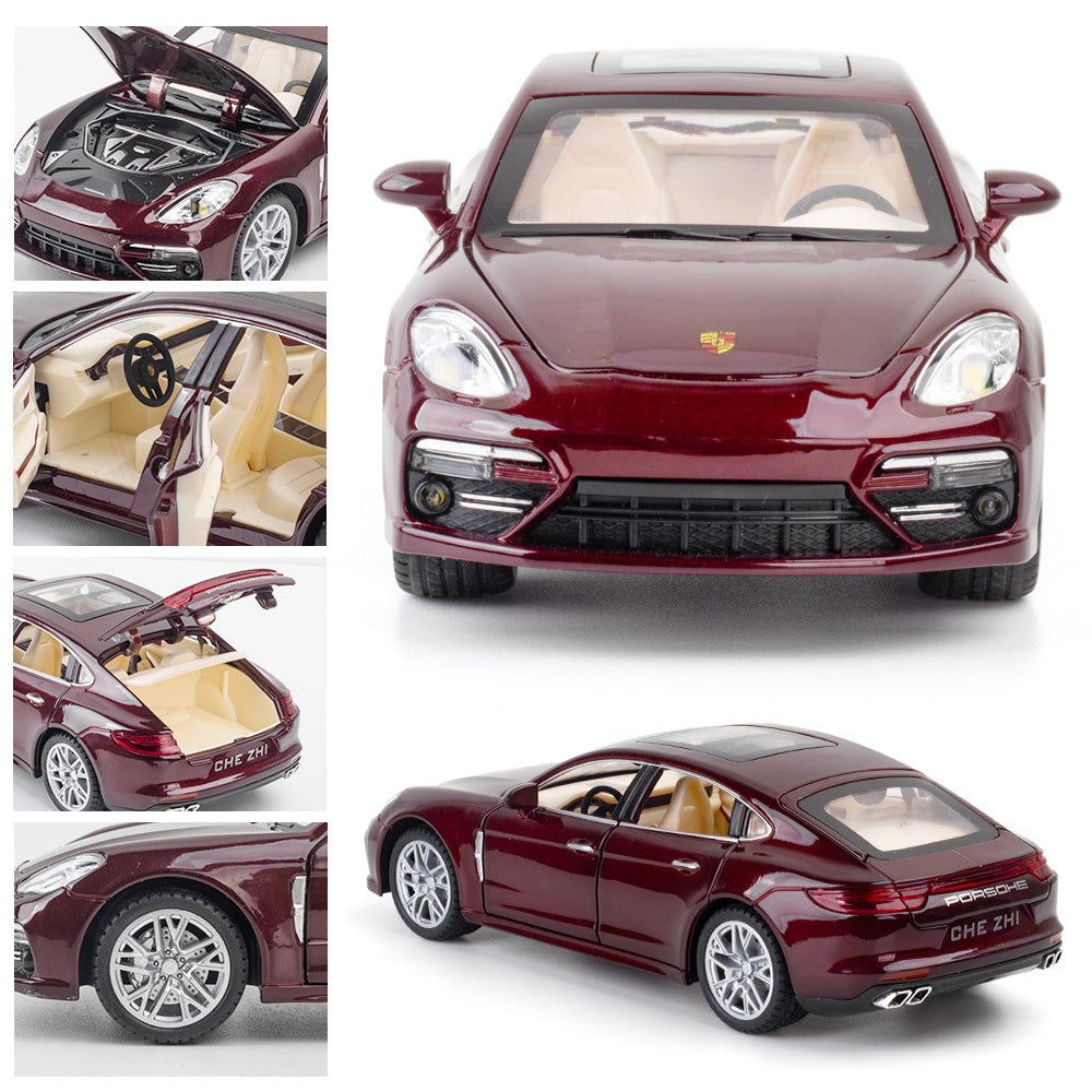 合金車模1:24 Paramela 回力聲光玩具汽車音樂模型擺件收藏代發