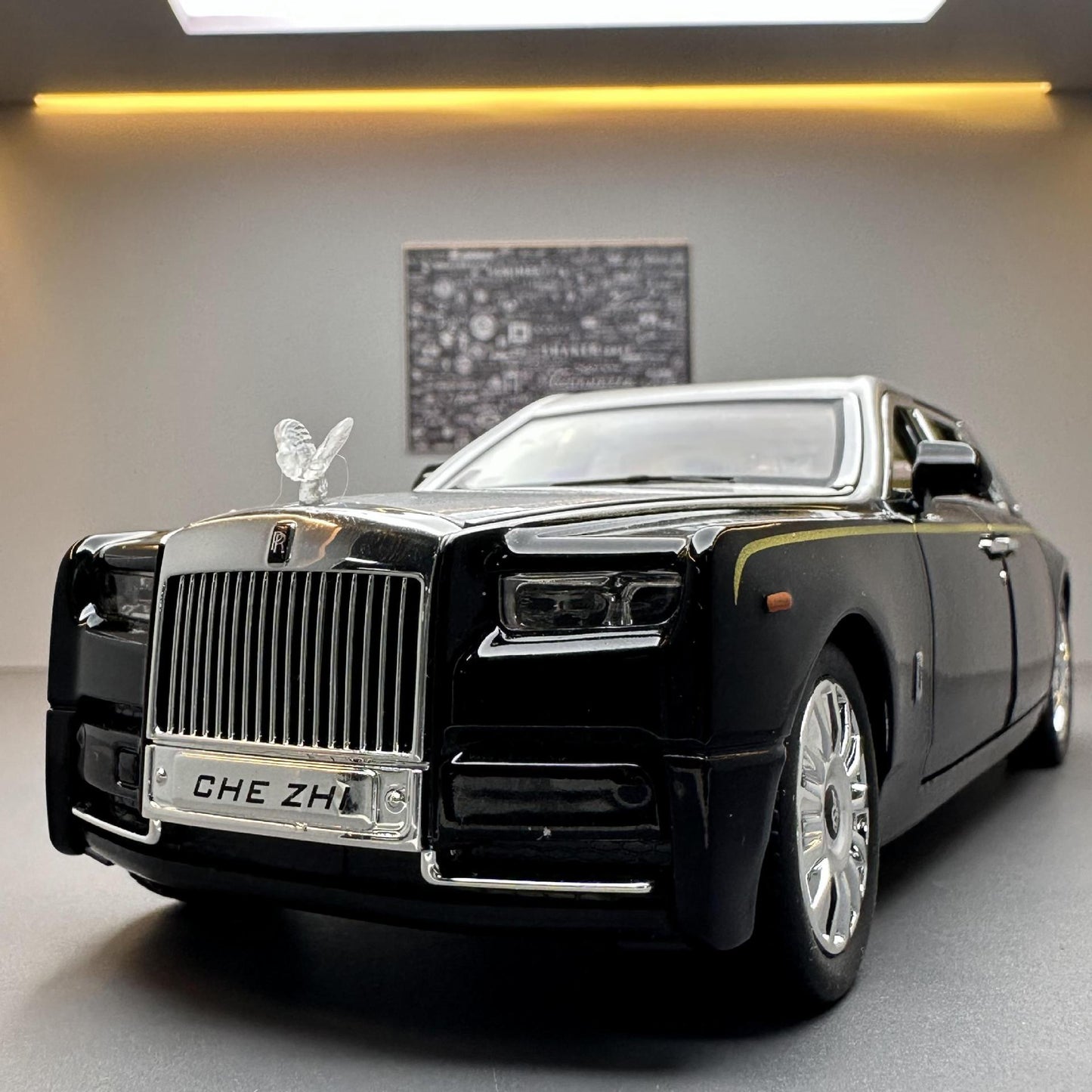 金汽車模型Rolls-royce 1:24卷幻影回拉聲音照明玩具汽車音樂模型裝飾品合集