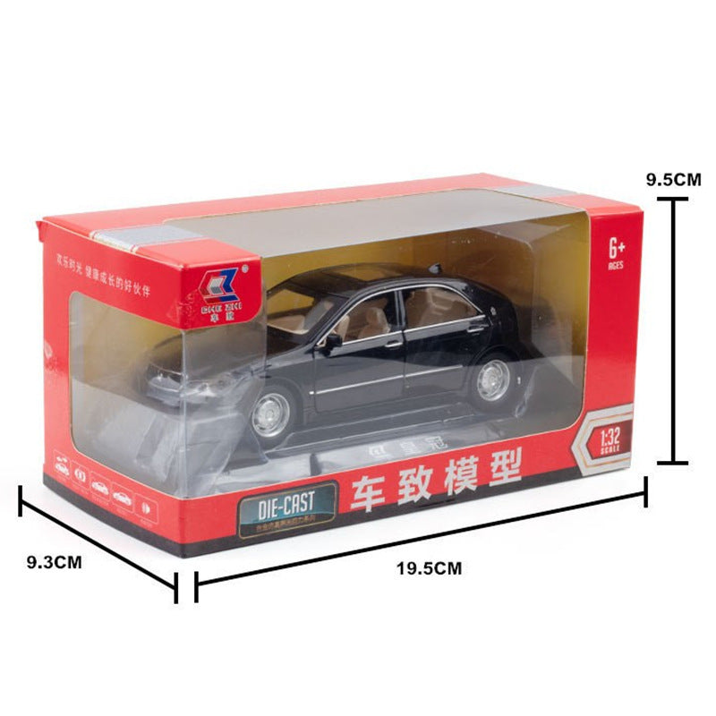 金車模1:32 Toyota 十二代皇冠帶聲光回力玩具汽車音樂模型擺件