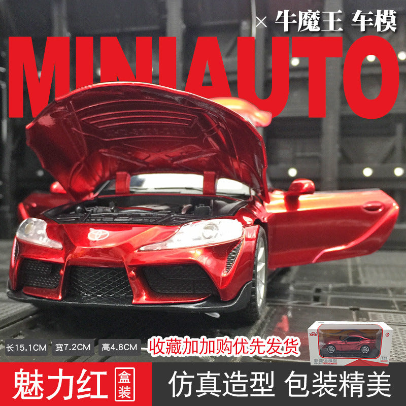 合金車模1:32 Cow 車帶聲光回力玩具車音樂模型擺件收藏