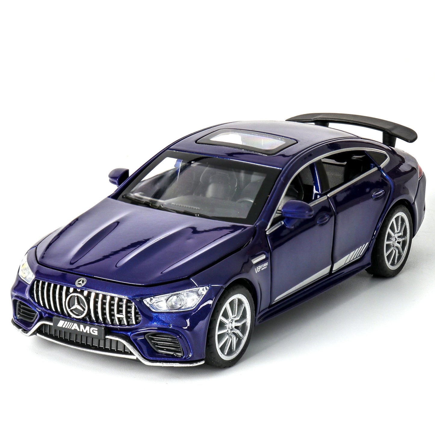 合金車模1:32 Daben GT63跑車聲光回力玩具車音樂模型擺件