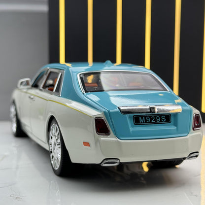 合金車模1比20 Rolls-Royce 幻影特別版帶聲光回力玩具汽車音樂模型擺件