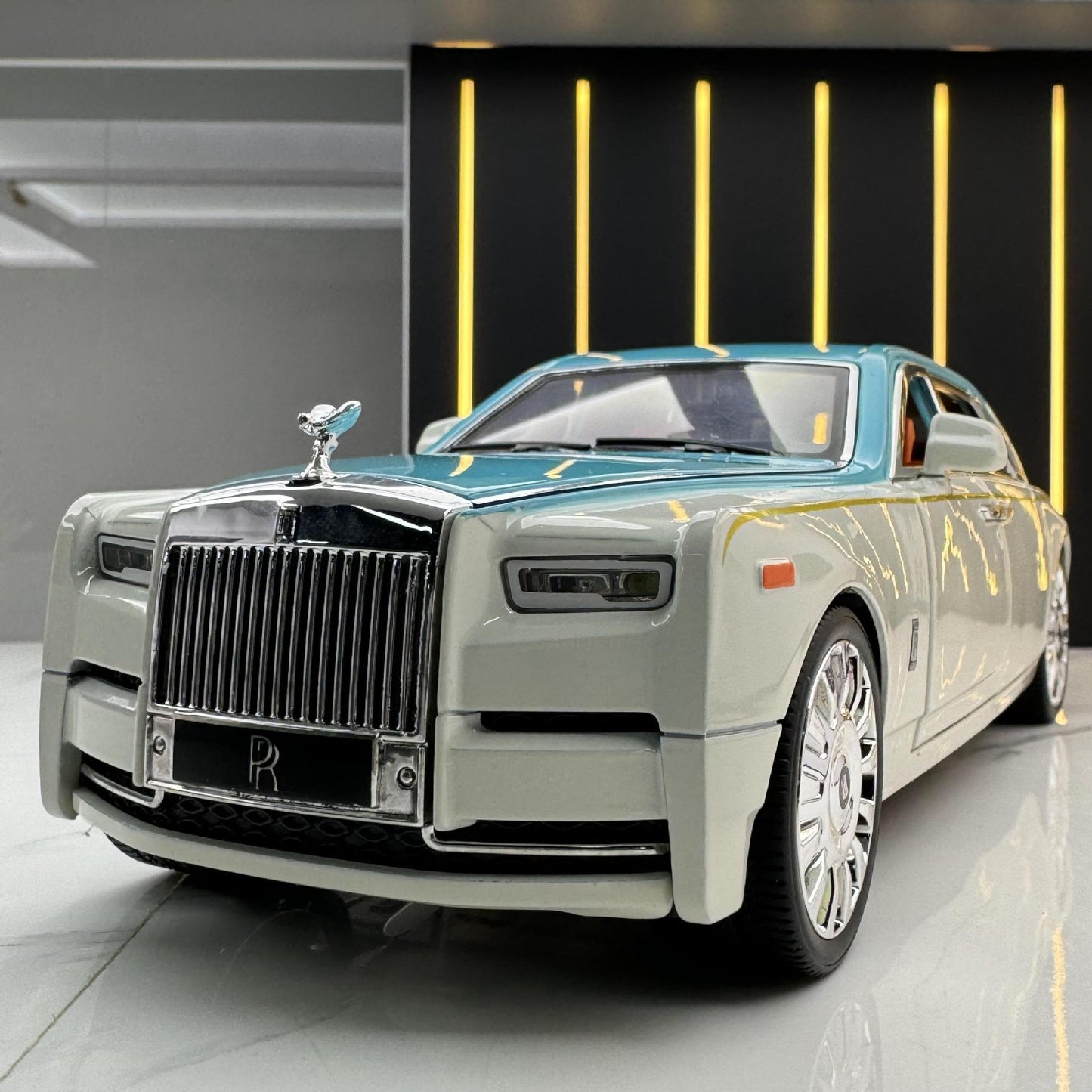 合金車模1比20 Rolls-Royce 幻影特別版帶聲光回力玩具汽車音樂模型擺件