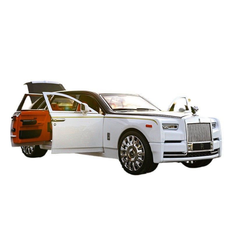 合金車模1比20 Rolls-Royce 幻影特別版帶聲光回力玩具汽車音樂模型擺件